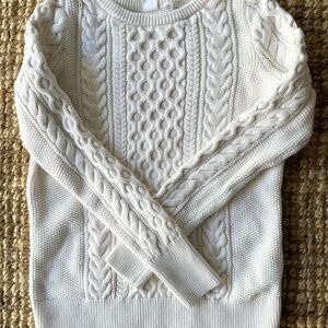 Cable Knit Sweater 100% cotton - Cream